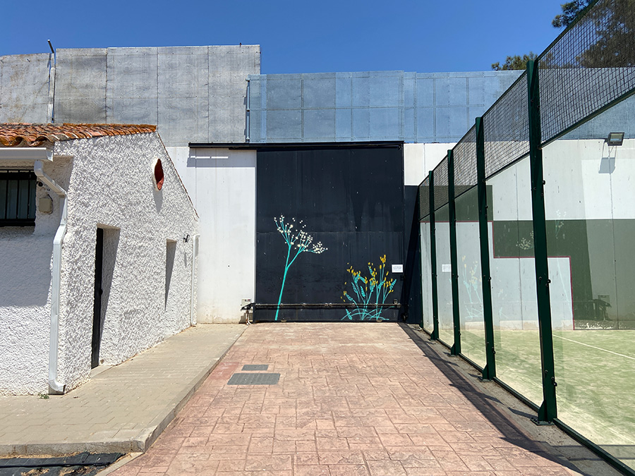 María Ortega Estepa. Mural en CIMI Odiel, Huelva.