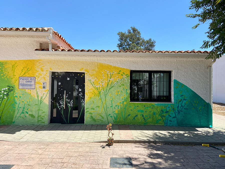 María Ortega Estepa. Mural en CIMI Odiel, Huelva.