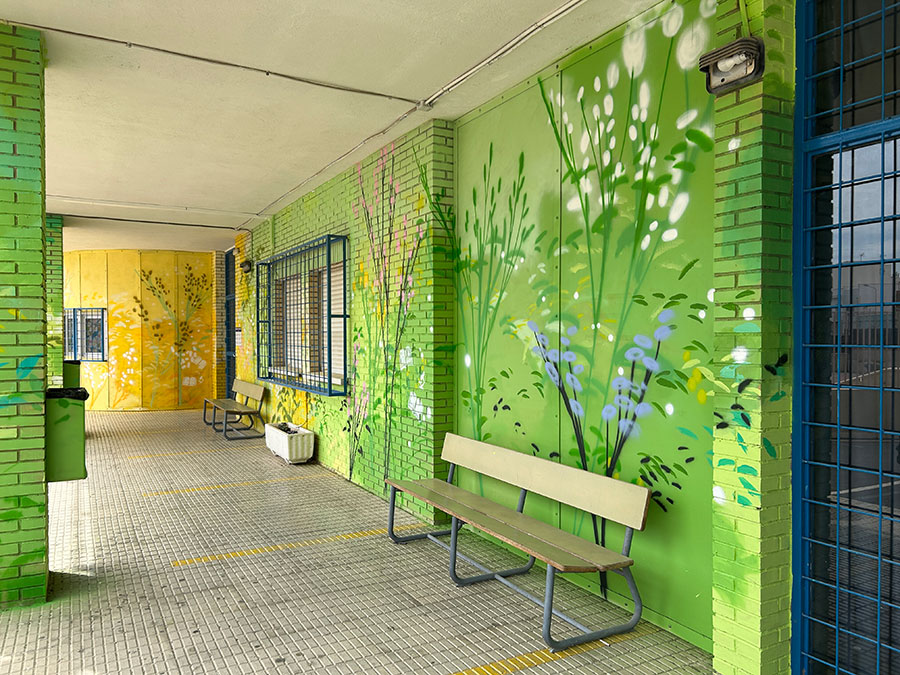 María Ortega Estepa. Mural IES Albaida. Almería