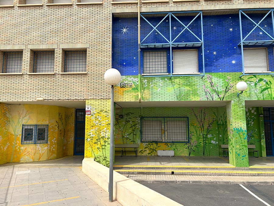 María Ortega Estepa. Mural IES Albaida. Almería