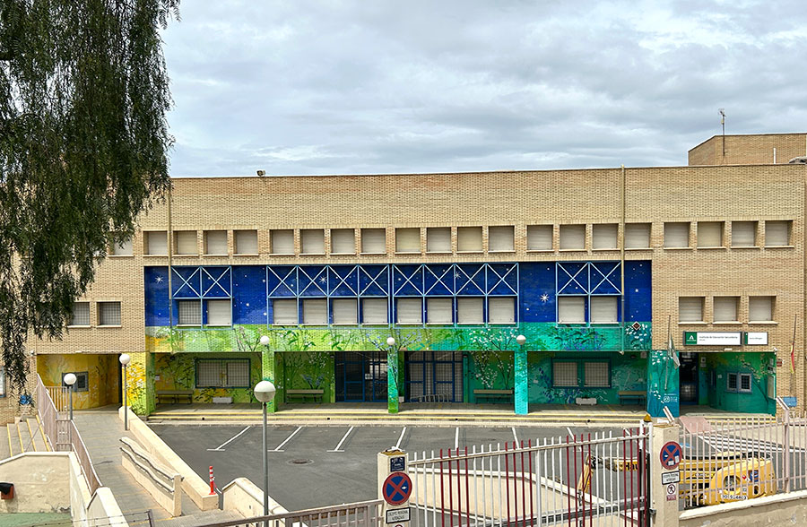 María Ortega Estepa. Mural IES Albaida. Almería