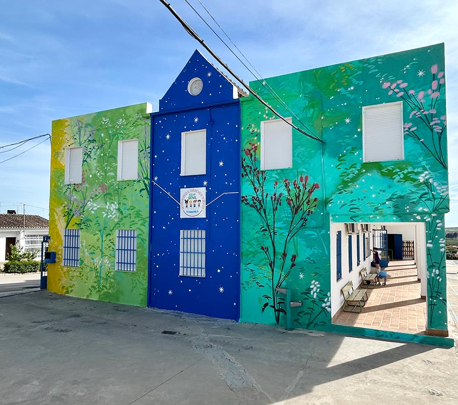 María Ortega Estepa. Mural CEIP Genil. La Montiela (Córdoba)