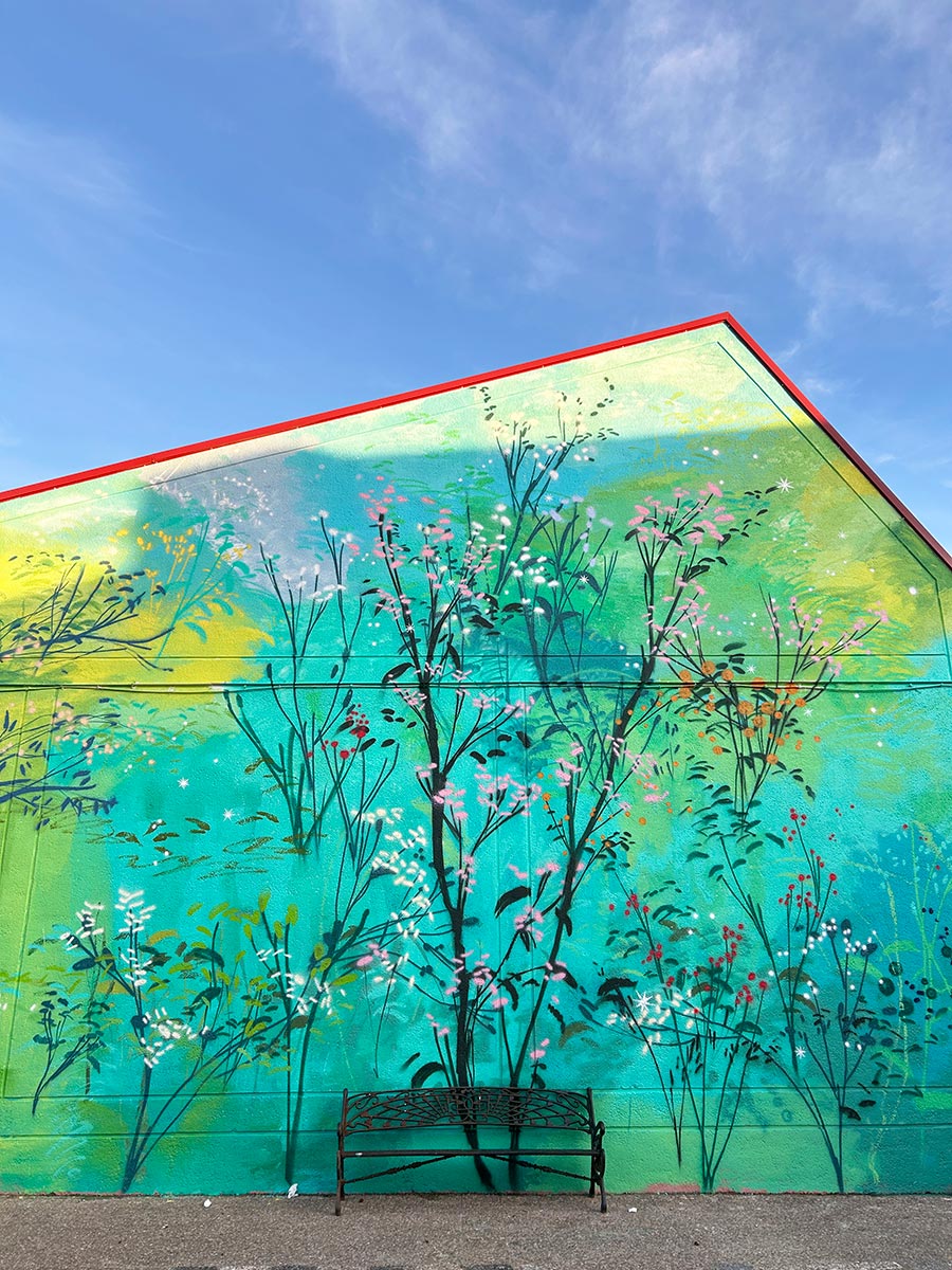 María Ortega Estepa. Mural IES La Atalaya. Conil (Cádiz)