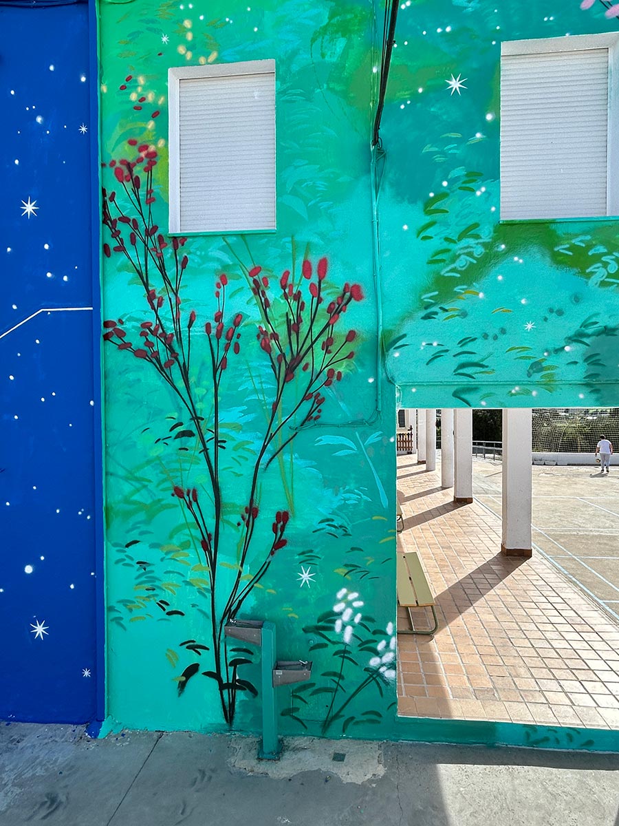 María Ortega Estepa. Mural CEIP Genil. La Montiela (Córdoba)