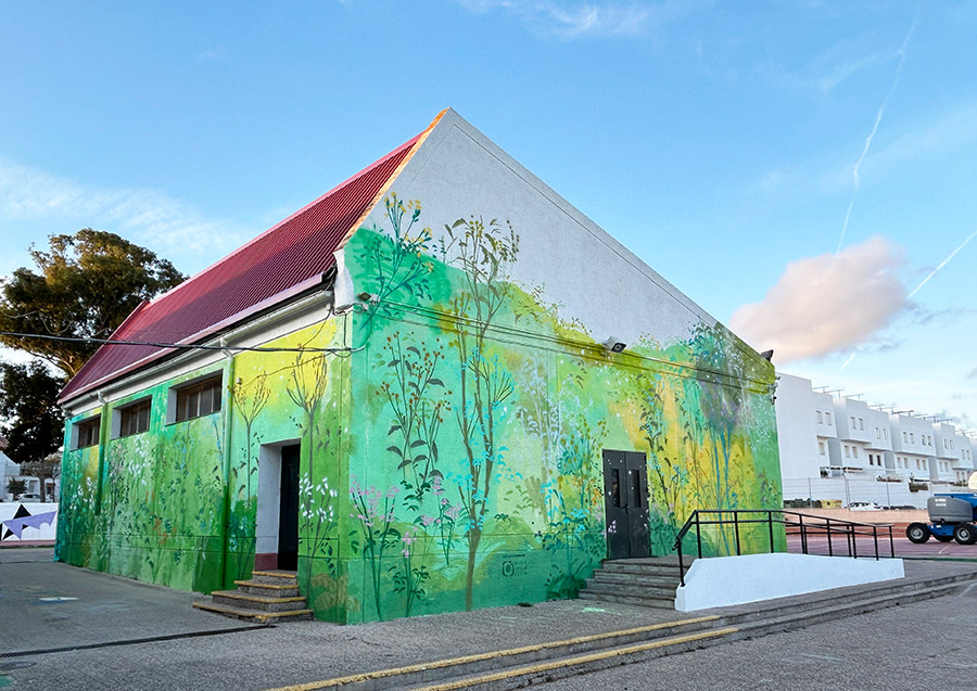 María Ortega Estepa. Mural IES La Atalaya. Conil (Cádiz)
