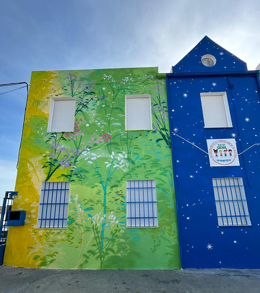 María Ortega Estepa. Mural CEIP Genil. La Montiela (Córdoba)