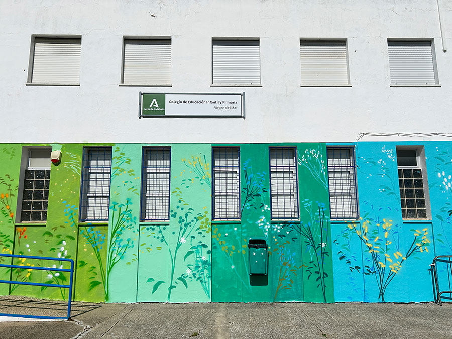 María Ortega Estepa. Mural CEIP Virgen del Mar. El Portal (Jerez de la Frontera - Cádiz)