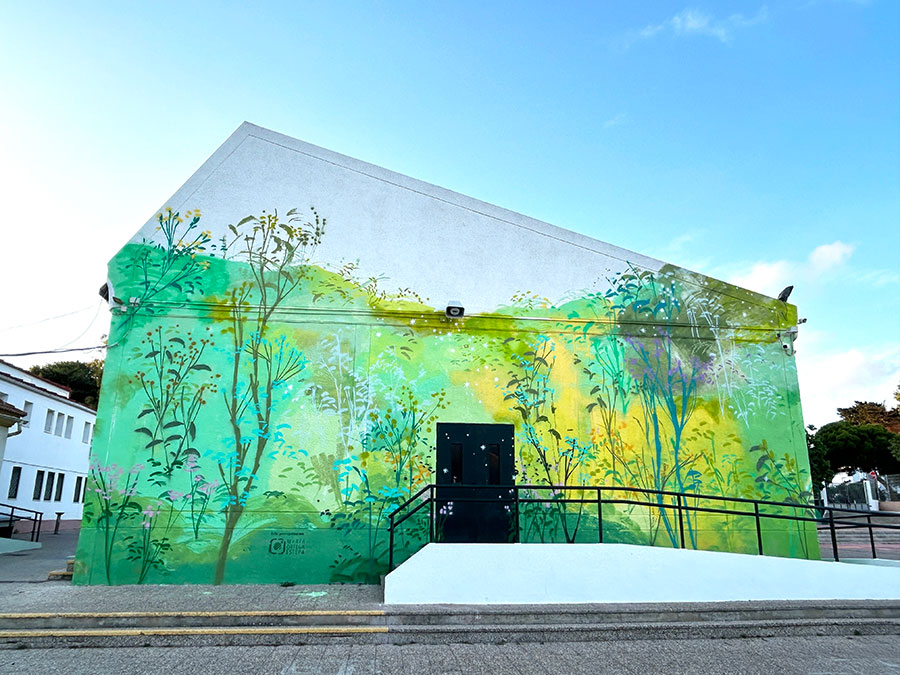 María Ortega Estepa. Mural IES La Atalaya. Conil (Cádiz)