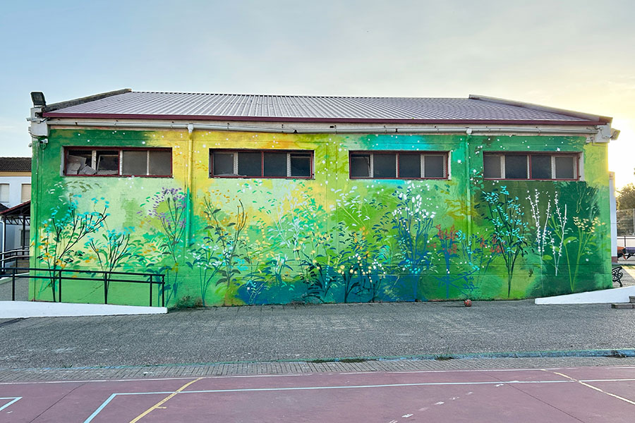 María Ortega Estepa. Mural IES La Atalaya. Conil (Cádiz)