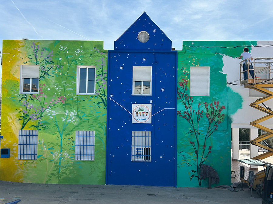 María Ortega Estepa. Mural CEIP Genil. La Montiela (Córdoba)