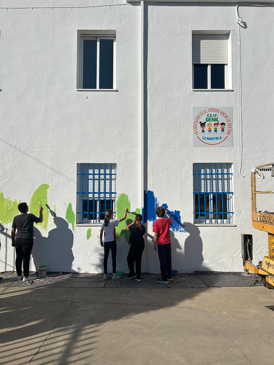 María Ortega Estepa. Mural CEIP Genil. La Montiela (Córdoba)