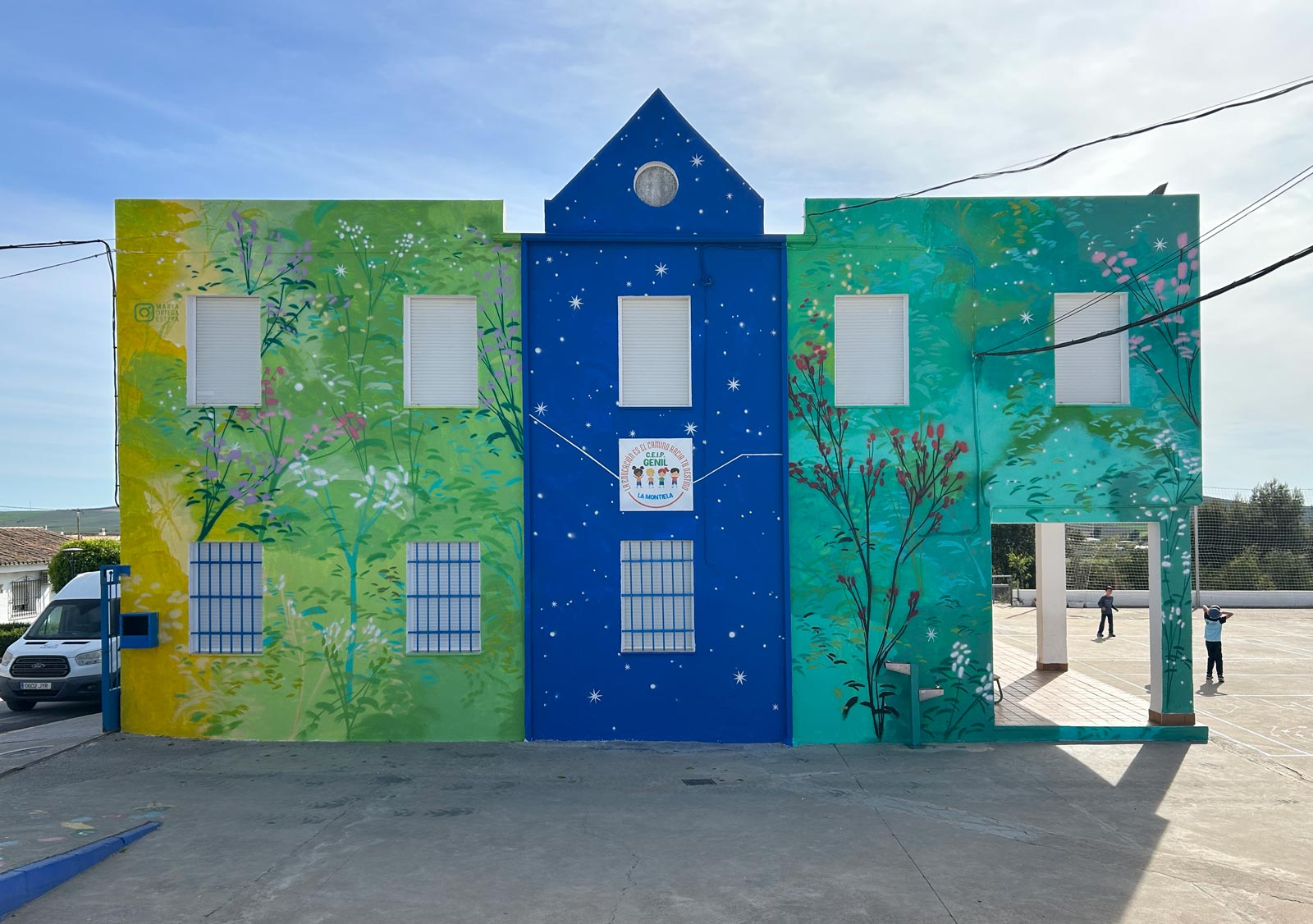María Ortega Estepa. Mural CEIP Genil. La Montiela (Córdoba)