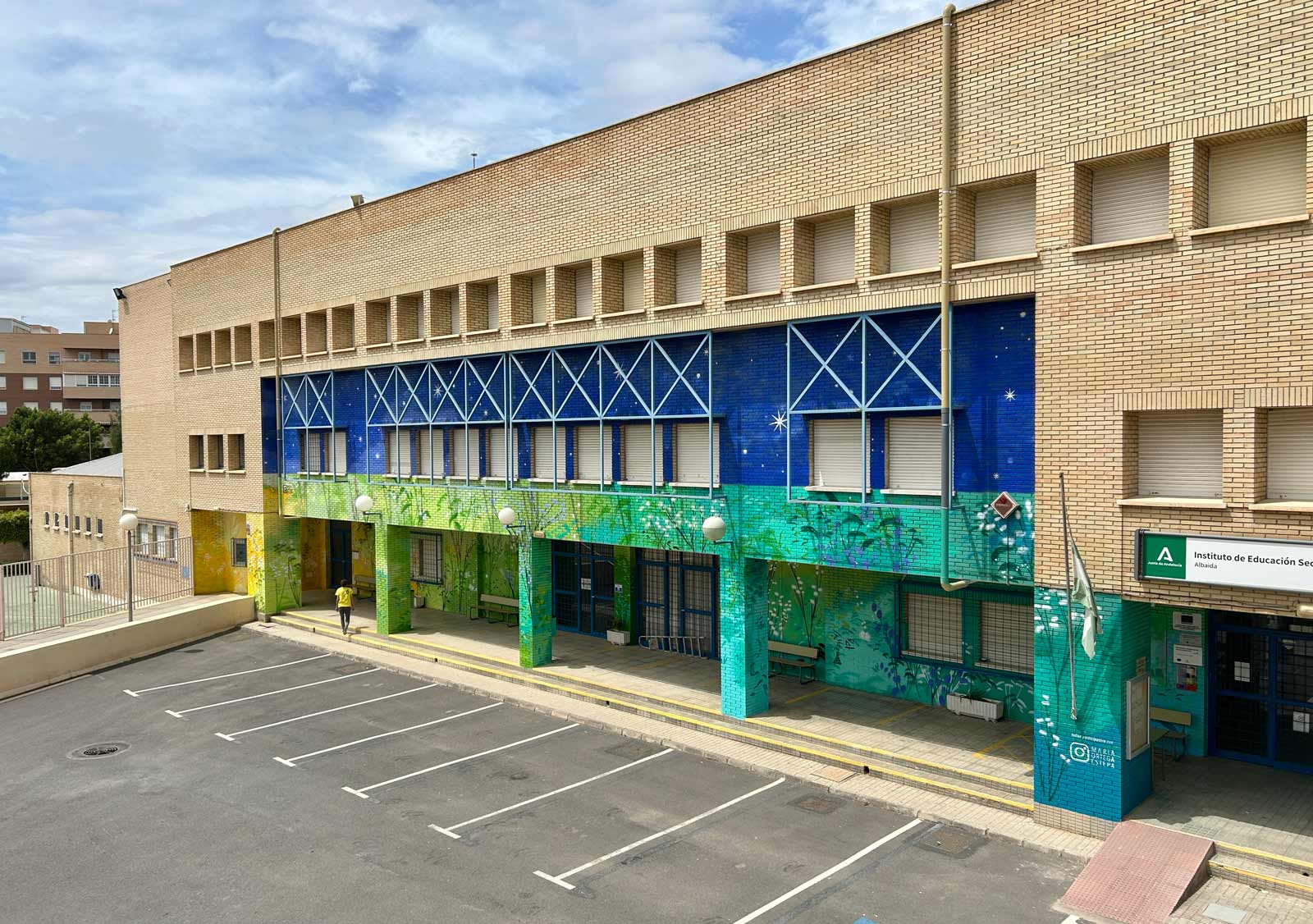 María Ortega Estepa. Mural IES Albaida. Almería